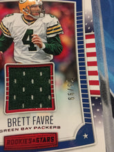 2017 Panini Rookies & Stars Football Card Brett Favre G.A. Treasures Jersey /99 - Packers Vikings