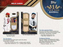 2018 Topps Tier One Baseball Hobby Box w/Free 130pt Mag Holder & Pack of Card Sleeves!