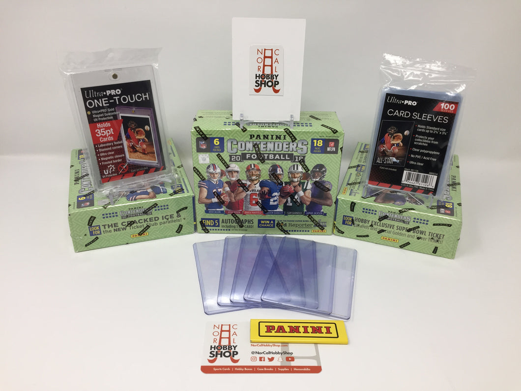 2018 Panini Contenders NFL Football Hobby Box w/Free Supplies