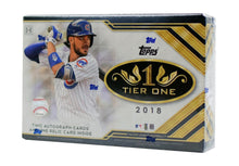 2018 Topps Tier One Baseball Hobby Box w/Free 130pt Mag Holder & Pack of Card Sleeves!