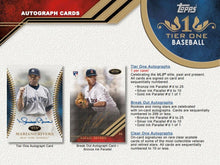 2018 Topps Tier One Baseball Hobby Box w/Free 130pt Mag Holder & Pack of Card Sleeves!