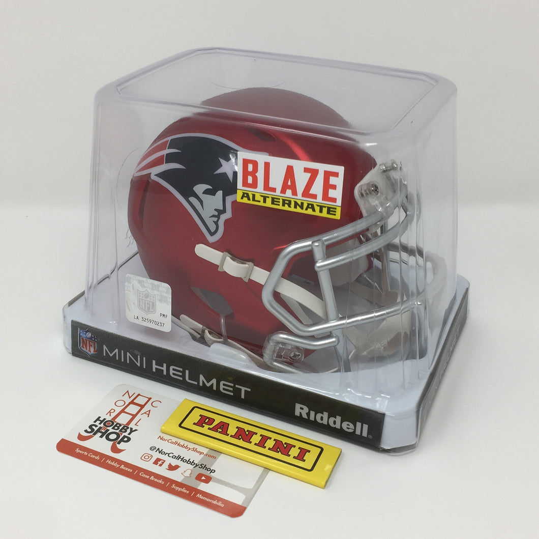 New England Patriots Limited Edition Riddell Blaze Revolution Speed Mini Football Helmet